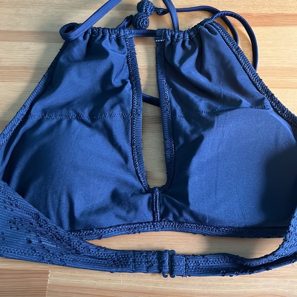 Aerie Navy Blue Crochet Bathing Suit 2 top styles - Picture 4 of 9